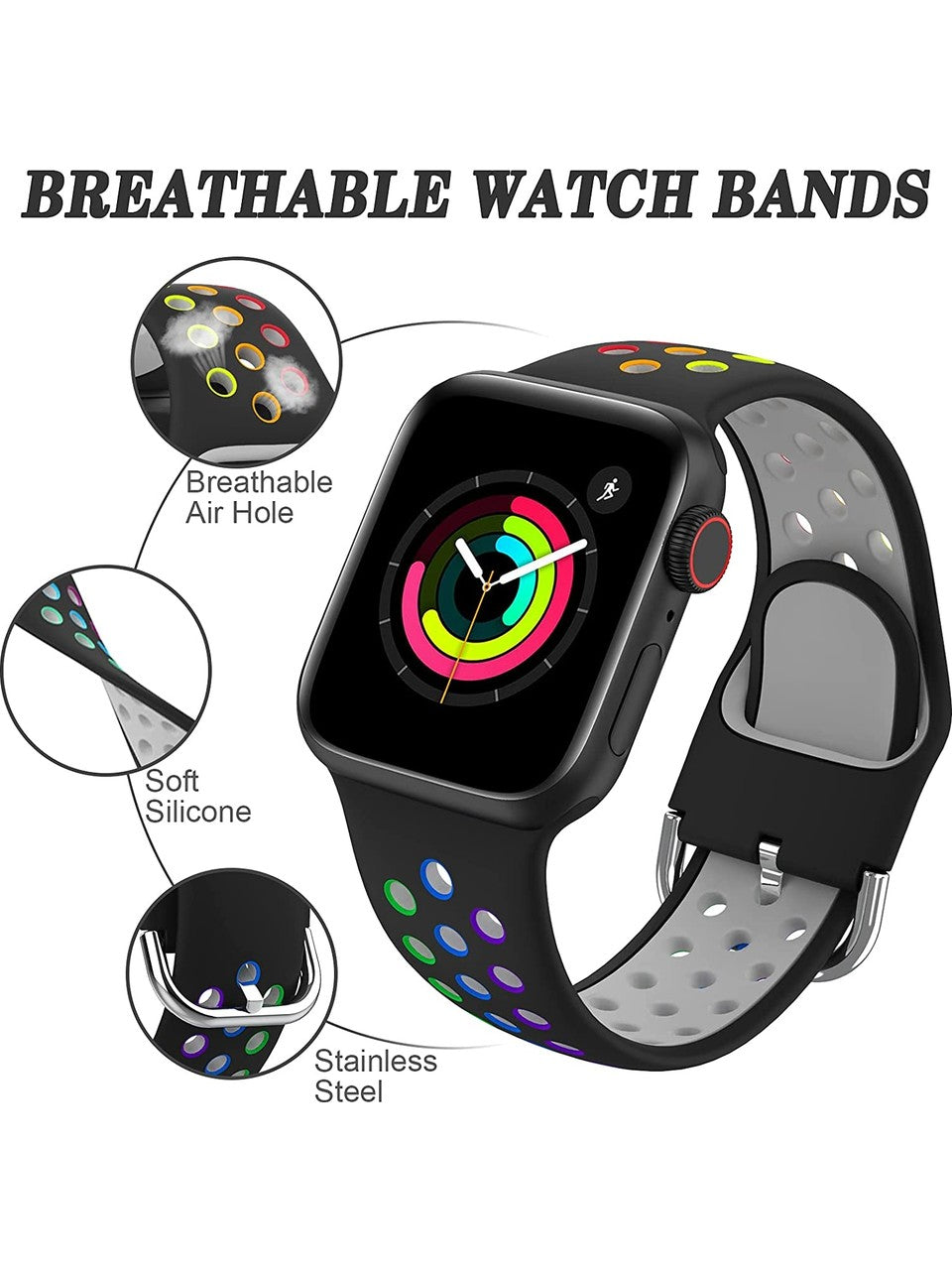 Aple watch9 nike 44mm ios android uyumlu çift tuş aktif akıllı saat - A1V - KolayMagza