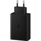 65W PD Üçlü Hızlı Şarj Adaptörü - Super Fast Charging Destekli, 2x Type-C 1x USB-A 3 Portlu Şarj Başlığı (Siyah) ÖZEL