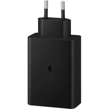 65W PD Üçlü Hızlı Şarj Adaptörü - Super Fast Charging Destekli, 2x Type-C 1x USB-A 3 Portlu Şarj Başlığı (Siyah) ÖZEL