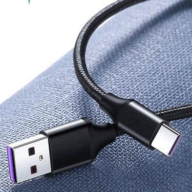 Lk-229 usb typec örgülü hasır şarj kablosu 4,6a 25w - S2DB - KolayMagza