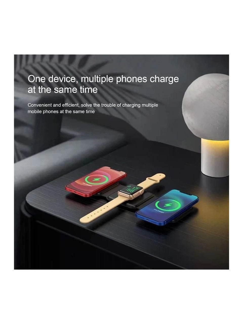 3ü1 arada telefon+Air+watch katlanabilir kablosuz wirless magnetik şarj aleti