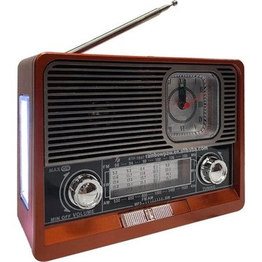 Ktf 1647 fm am radyo usb hafııza kart destekli saatli bluetooth hoperlör