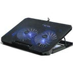Çift fanlı katlanabilir yüksekliği ayarlanabilir laptop soğutma standı cj070 - G2F - KolayMagza