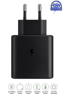 45w typec çıkışlı süper hızlı şarj adaptör başlık ve typec to typec 1m kablo seti - S2K - KolayMagza KM Technology