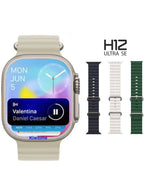 H12 ultra se 49mm akıllı saat - pusula, nfc, siri ve bluetooth arama özellikleri ile yüksek performans - A1K - KolayMagza