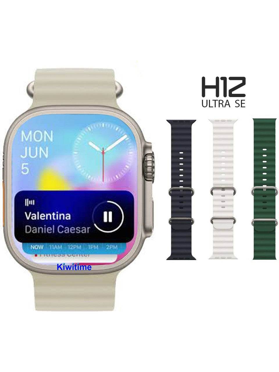 H12 ultra se 49mm akıllı saat - pusula, nfc, siri ve bluetooth arama özellikleri ile yüksek performans - A1K - KolayMagza