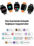 H12 ultra se 49mm akıllı saat - pusula, nfc, siri ve bluetooth arama özellikleri ile yüksek performans - A1K - KolayMagza