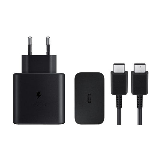 Logoless 45w super fast typec output head adapter and typec to typec 1m cable pd charging set - S2P