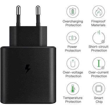 45w typec çıkışlı android uyumlu süper hızlı destekli şarj adaptör başlığı - S1K - KolayMagza KM Technology