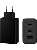 65w trio 3ü1 arada (typec 65w + typec 25w + usb 15w) çıkışlı adaptör ve typec to typec kablo hızlı şarj seti - S2N - KolayMagza KM Technology