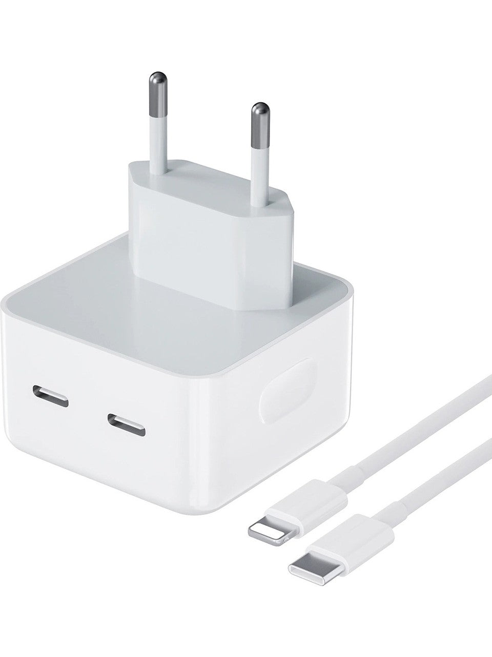 Aple 35w çift typec çıkışlı ve typec to lightning pd kablo şarj seti - S2L - KolayMagza