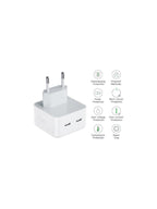 Aple 35w çift typec çıkışlı ve typec to lightning pd kablo şarj seti - S2L - KolayMagza