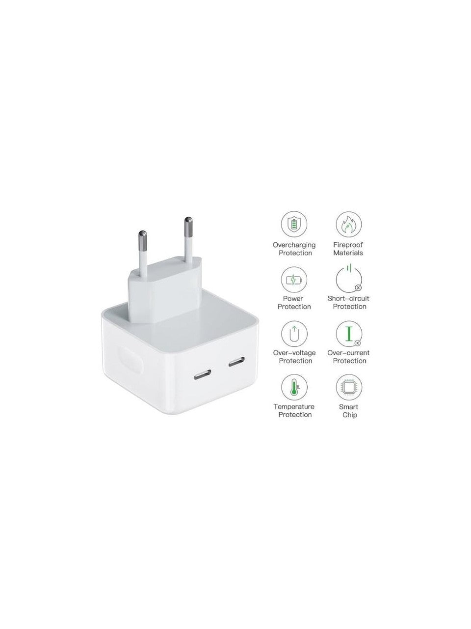 Aple 35w çift typec çıkışlı ve typec to lightning pd kablo şarj seti - S2L - KolayMagza