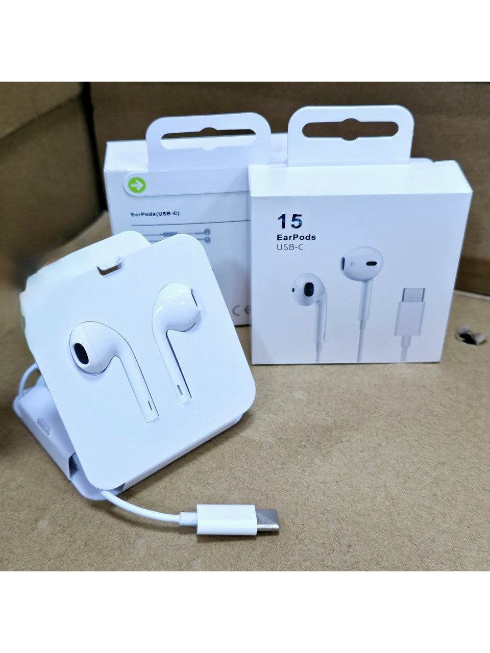 Logosuz iphone 15 pro max typec girişli mikrofonlu kulaklık içi kablolu kulaklık - K1Q - KolayMagza