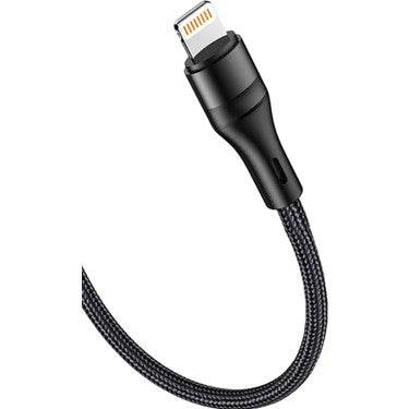 Lk-228 usb lightning örgülü hasır şarj kablosu 4,6a 25w - S2DC - KolayMagza