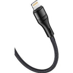 Lk-228 usb lightning örgülü hasır şarj kablosu 4,6a 25w - S2DC - KolayMagza