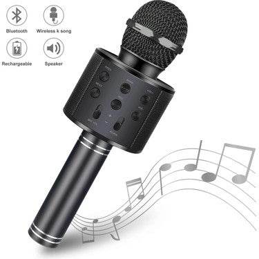 Karaoke mikrofonlu bluetooth aux usb hafıza kart destekli hoperlör - H1N - KolayMagza