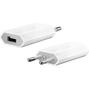طقم رأس شاحن بقوة 5 واط لجهاز آيفون XS Max وكابل USB لايتنينج بطول 1 متر