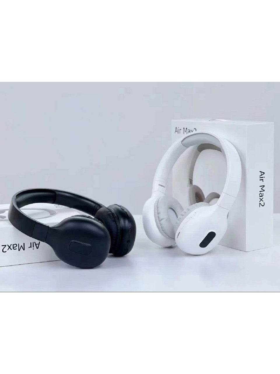 Air max 2 bluetooth kafa üstü kulaklık – sd kart destekli, tuş kontrollü kablosuz müzik keyfi! - U1P - KolayMagza