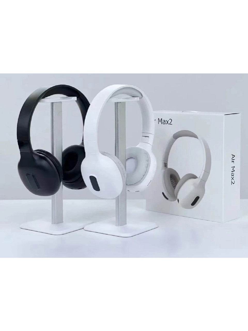 Air max 2 bluetooth kafa üstü kulaklık – sd kart destekli, tuş kontrollü kablosuz müzik keyfi! - U1P - KolayMagza