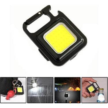 3ü1 arada mıknatıslı acil kamp led feneri, anahtarlık ve şişe açıcı, şarj edilebilir - G6A - KolayMagza