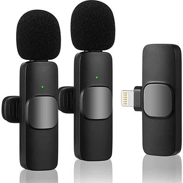 K9 wireless dual live lavalier microphone with lightning input - G3B