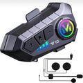 Y10 su geçirmez kask intercom bluetoothlu stereo rgb ışıklı universal