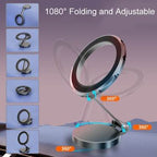 Metal magsafe miknatıslı 1080 derece açı döner araç içi telefon tutucu ayarlanabilir ve güçlü manyetik tutuş - R1V - R1V - KolayMagza