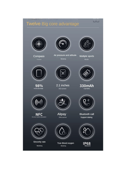 T11 Tank 49mm 2.1” Dayanıklı Akıllı Saat – iOS & Android Uyumlu