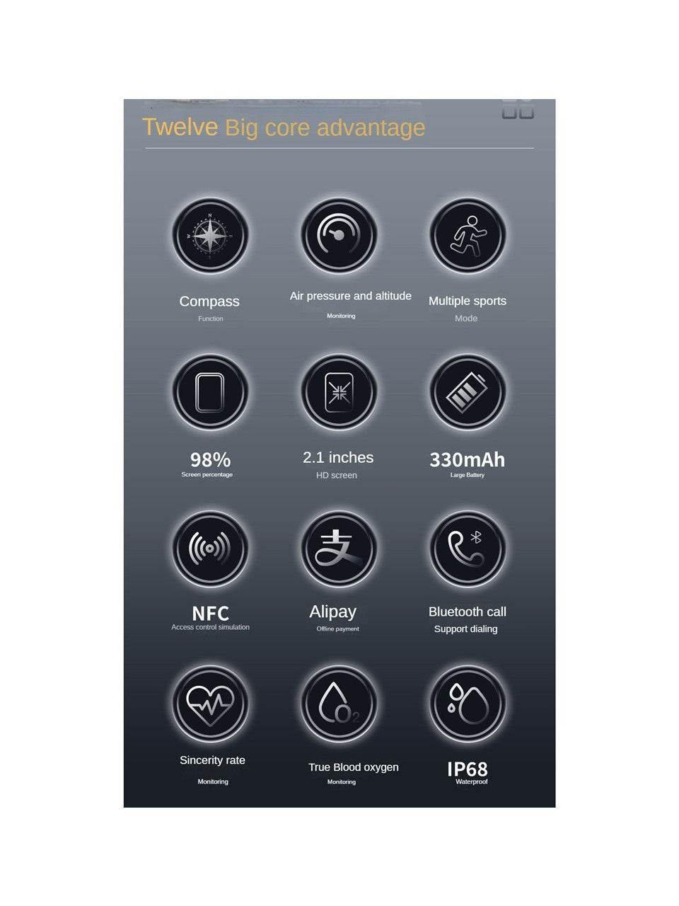 T11 tank 49mm 2.1” dayanıklı akıllı saat – ios & android uyumlu - A2A - KolayMagza