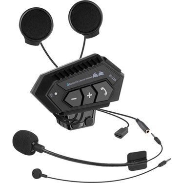 Universal waterproof helmet intercom bluetooth headset with microphone bt-12b - G2N