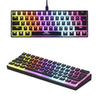 Mechanical wired gaming keyboard - rgb led ışıklı mekanik oyun klavyesi tk-04 - G4R - KolayMagza