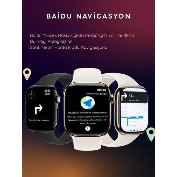 Hk10 pro A 10.seri 46mm amoled ekranlı ios android uyumlu akıllı saat - A2W - KolayMagza