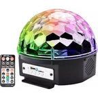 Disco topu kumandalı ışık (mp3 led magic ball) usb sd kart hafıza destekli bluetooth hoperlör