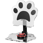 360 döner katlanabilir kedi eli telefon & tablet tutucu | şeffaf ve taşinabilir masa üstü stand - N1İ - KolayMagza