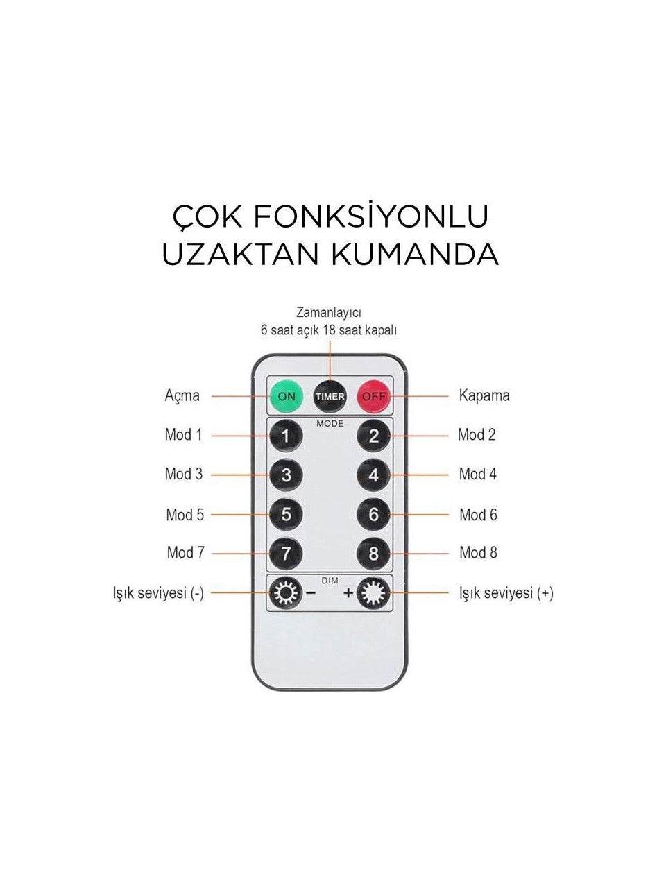 FİŞ'Lİ 3 metre 10*30 ledli perde led kanca asmalı ışık yılbaşı led ışık dekor lambası yılbaşı ağacı ışığı organizasyon led ışık Kumandalı 3 metre*10 şerit (her şerit 3 metre 30 led) PRİZ girişli - G5F - KolayMagza