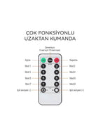 FİŞ'Lİ 3 metre 10*30 ledli perde led kanca asmalı ışık yılbaşı led ışık dekor lambası yılbaşı ağacı ışığı organizasyon led ışık Kumandalı 3 metre*10 şerit (her şerit 3 metre 30 led) PRİZ girişli - G5F - KolayMagza