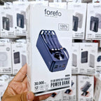 30,000 mah kendisinden 4 kablolu 4 çıkışlı 22,50w hızlı şarj destekli led göstergeli powerbank ck-103 - P1W - KolayMagza