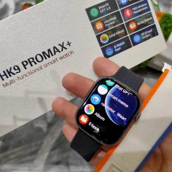 Hk9 pro max+ 45mm amoled ekran akıllı saat – çift kordon, üstün teknoloji ve şık tasarım - A1U - KolayMagza