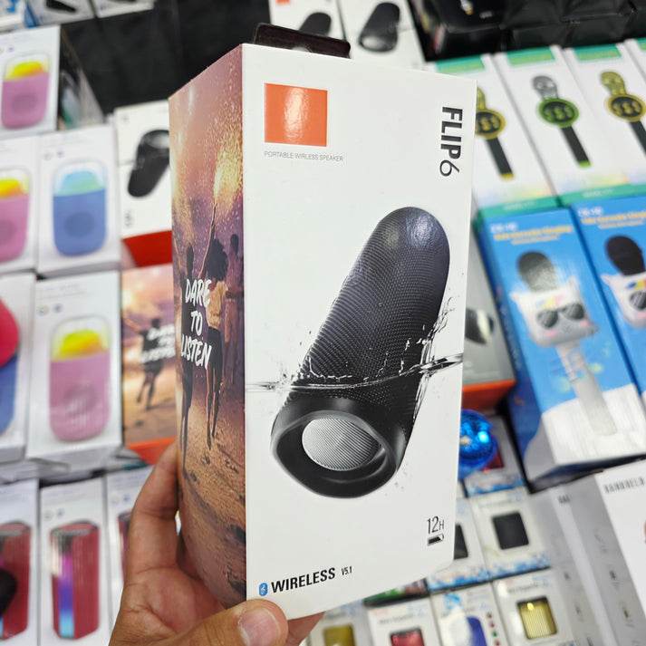 Flip6 12 saat pil ömürlü suya dayanıklı mikrofonlu typeC şarj edilebilr taşınabilir bluetooth hoparlör - H3G - KolayMagza