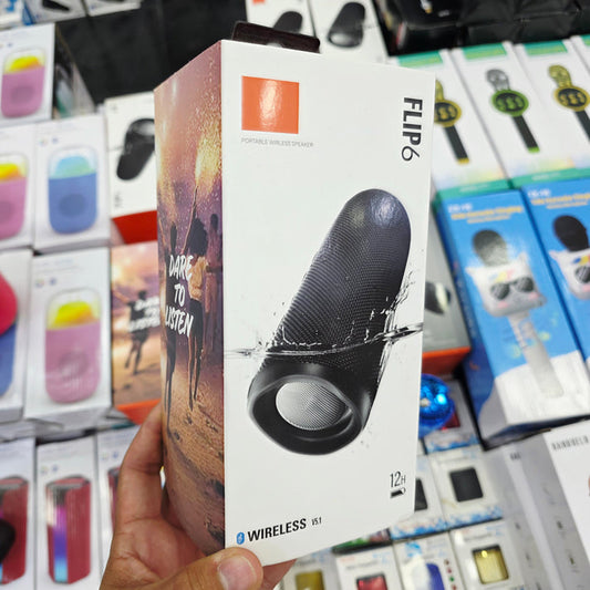 Flip6 12-hour water-resistant Type-C rechargeable portable Bluetooth speaker with microphone - H3G