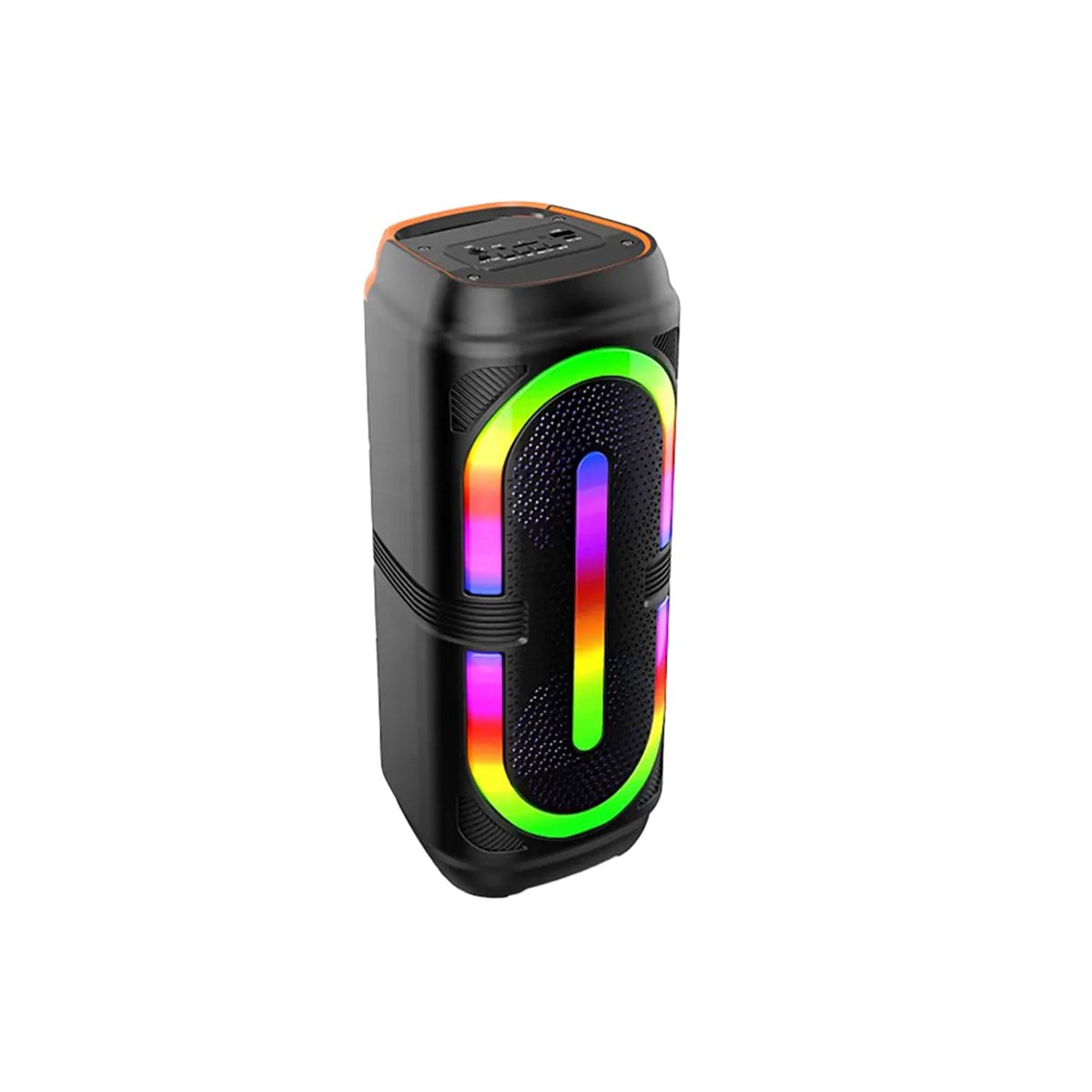 Greatnice GTS-2132 Siyah Mikrofonlu RGB LED Işıklı Taşınabilir Bluetooth Hoparlör Parti Speaker SANTRAL HAN