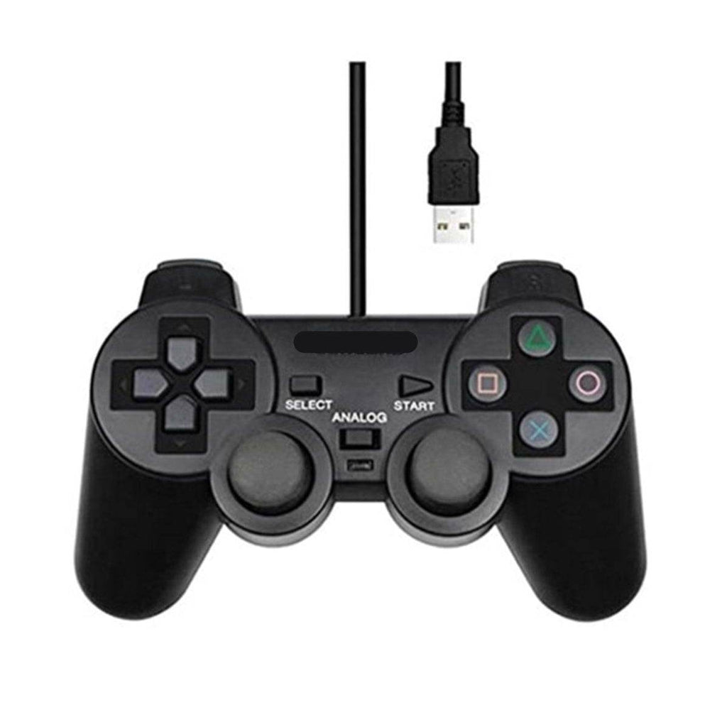 Usb girişli kablolu gamepad joystick titreşimli analog oyun kolu bilgisayar ve pc için - G6E - KolayMagza