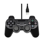 Usb girişli kablolu gamepad joystick titreşimli analog oyun kolu bilgisayar ve pc için - G6E - KolayMagza