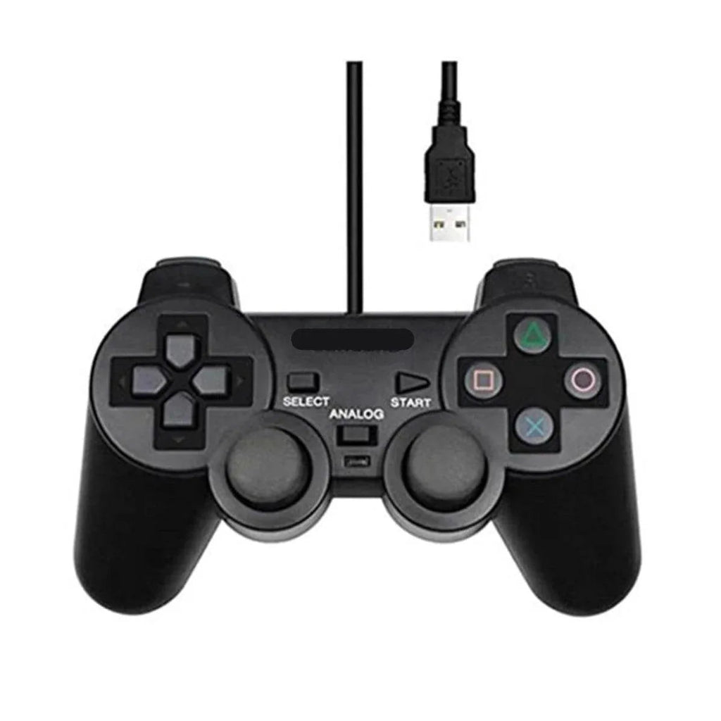 Usb girişli kablolu gamepad joystick titreşimli analog oyun kolu bilgisayar ve pc için