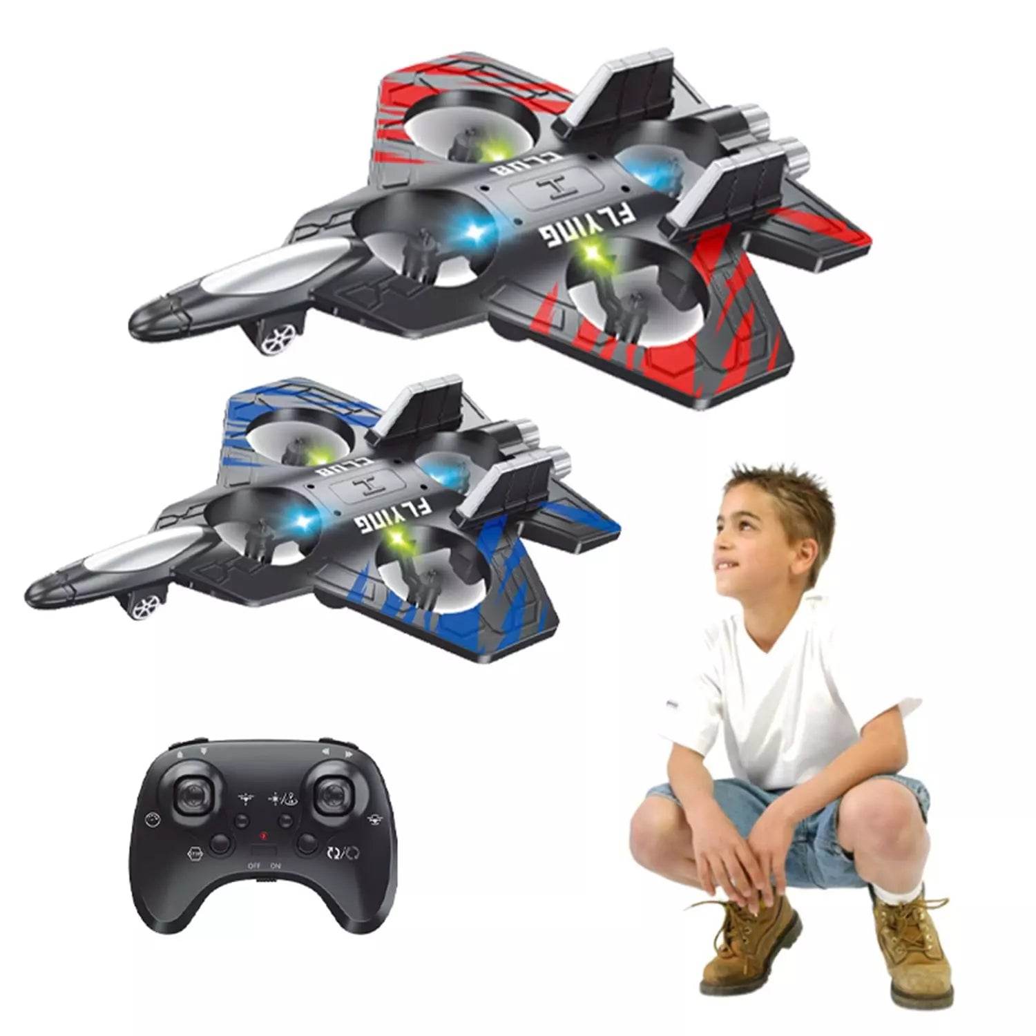 F166 Uçak Flying Club Dayanıklı Köpük Gövdeli 2.4ghz Uzaktan kumandalı 360Derece Dönebilen şarj edilebilir bataryalı oyuncak uçak - G6V - KolayMagza