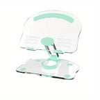 Şeffaf 360 derece döner masa üstü teblet telefon katlanabilir standı - N1G - KolayMagza