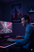 K55 kulak içi oyuncu led ışıklı mikrofonlu dokunmatik 5.0v gecikmesiz bluetooth kulaklık - B1T - KolayMagza