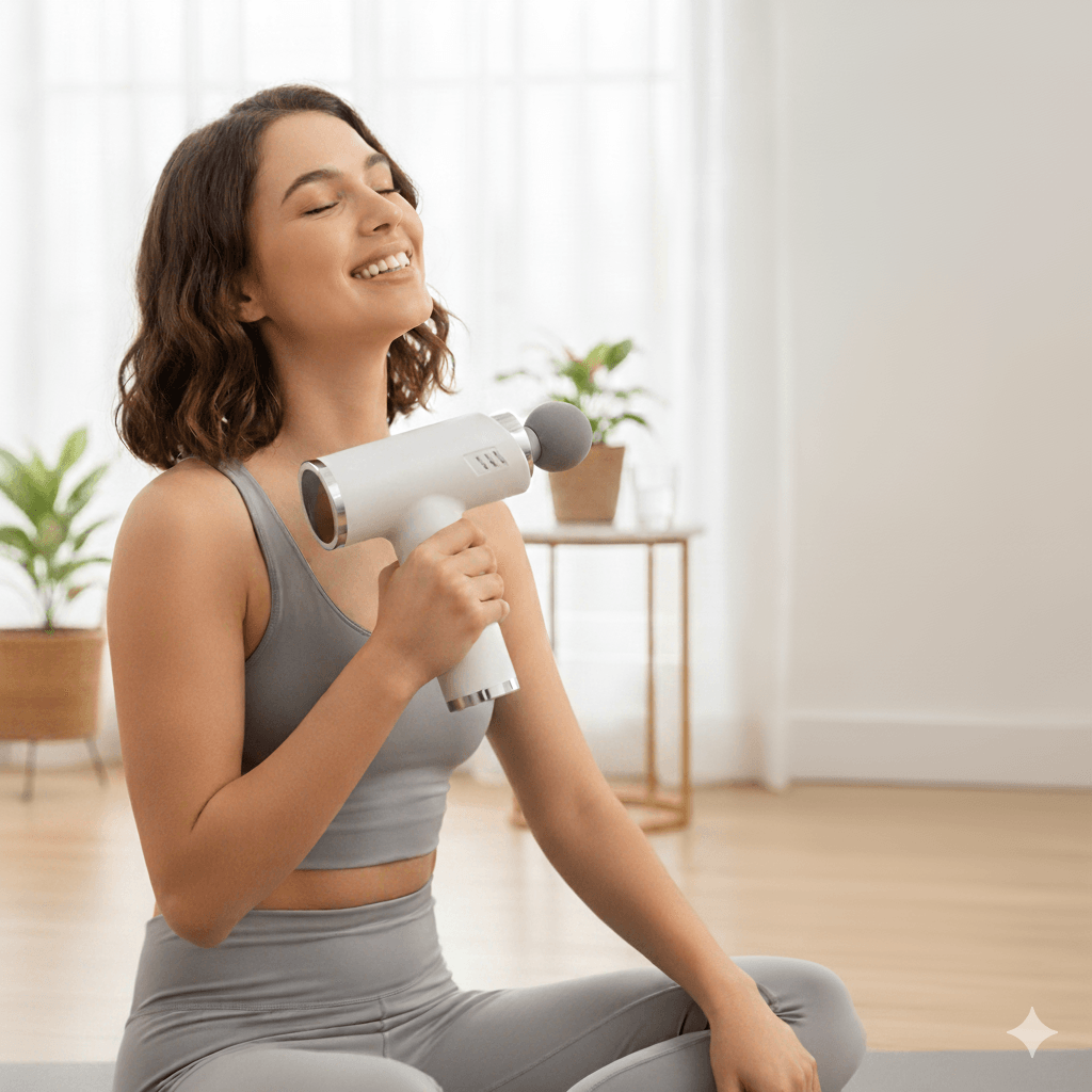 Fascia gun vucut masaj aleti farklı başlıklı şarjlı 2400mah m80 - G4Y - KolayMagza