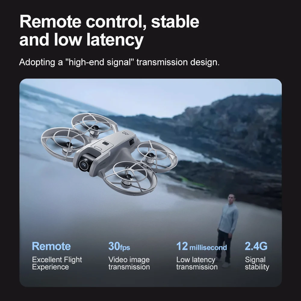 M-Cine Mini Drone - Fırçasız (Brushless) Motorlu, Çift Kameralı Sinematik FPV Drone (Engel Sensörlü & Stabil Uçuş)